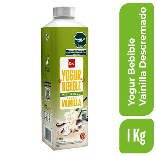 Yogur Bebible Vainilla Descremado Dia 1 Lt.