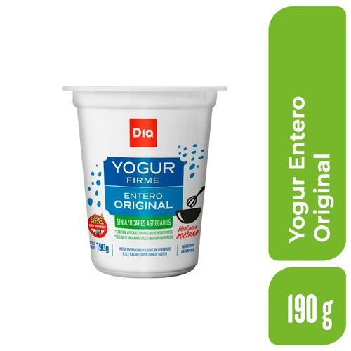 Yogur Entero Original Dia 190 Gr.