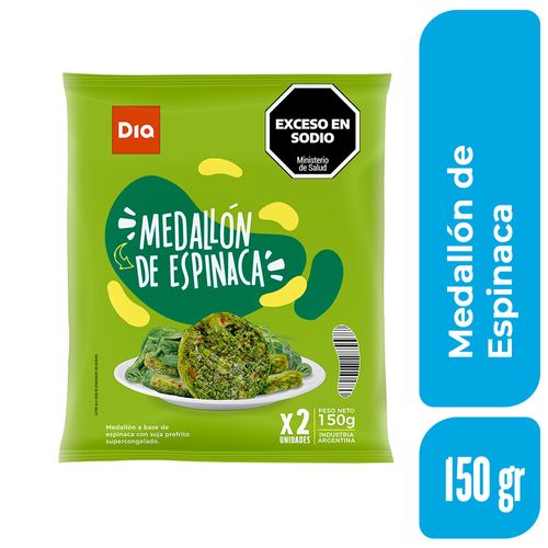 Medallón de Espinaca Dia 150 Gr.