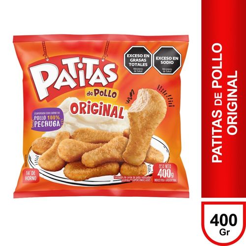 Patitas Rebozadas de Pollo Originales 400 Gr.