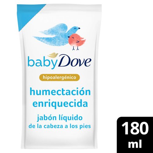 Jabón Liquido Corporal Dove Humectación Enriquecida Refill 180 Ml.