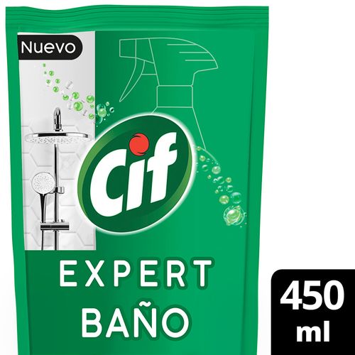 Limpiador Para Baño Cif Expert Doypack 450 Ml.