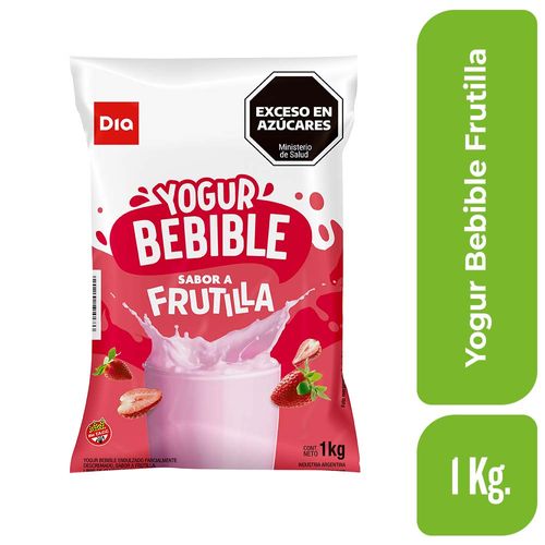 Yogur Entero Dia Frutilla Sachet 1 Kg.