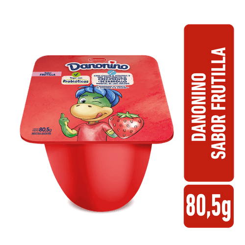 Postre Frutilla Danonino 80,5 Gr.