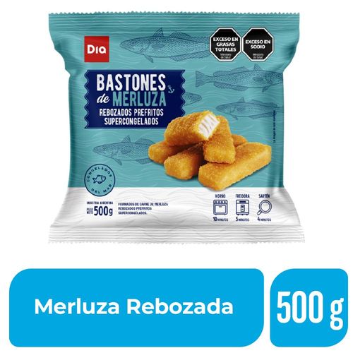 Bastón de Merluza Rebozado Dia 500 Gr.