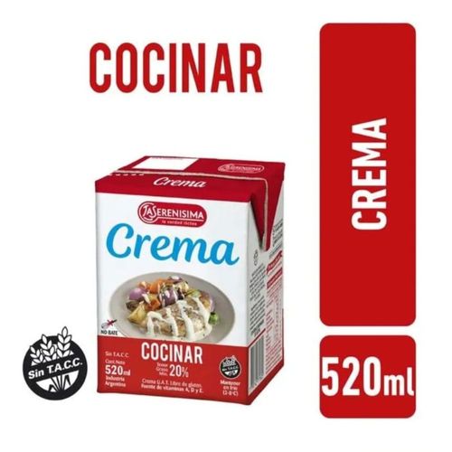 Crema Para Cocinar La Serenisima 520 Gr.