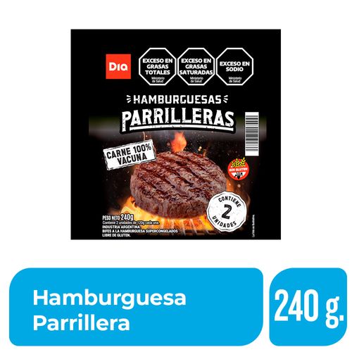 Hamburguesa Parrillera Dia 240 Gr.