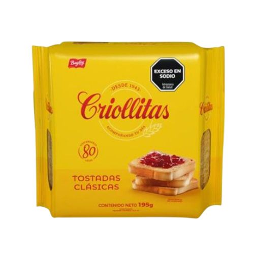 Tostadas Clásicas Criollitas 200 Gr.