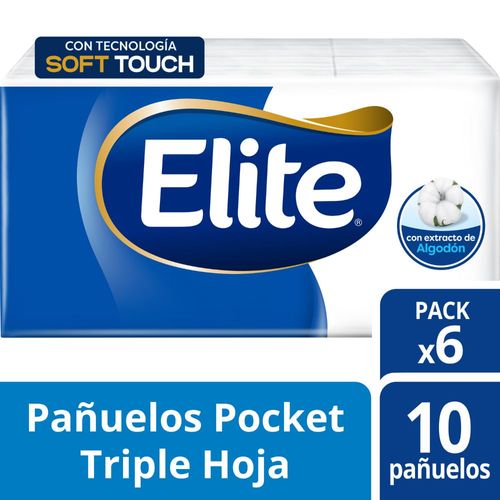 Pañuelos Elite Pocket 6 Ud.