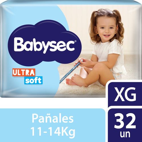 Pañales Babysec Ultrasoft XG 32 Ud.