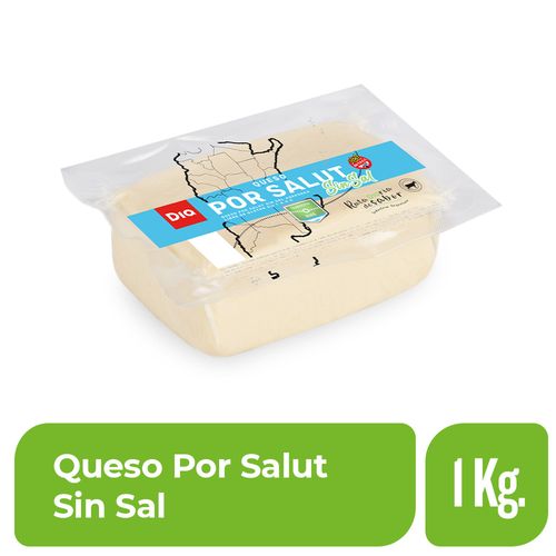 Queso Por Salut Sin Sal Dia 1 Kg.
