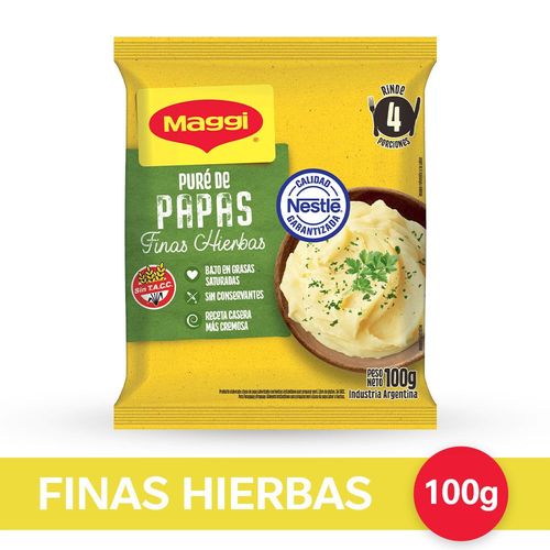 Puré De Papas Finas Hierbas X 100 Gr.