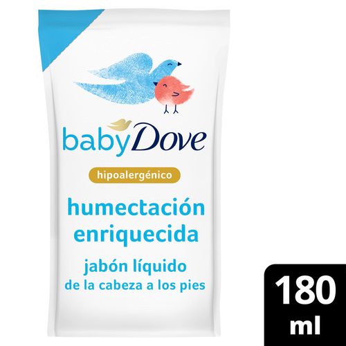 Jabón Liquido Corporal Dove Humectación Enriquecida Refill 180 Ml.