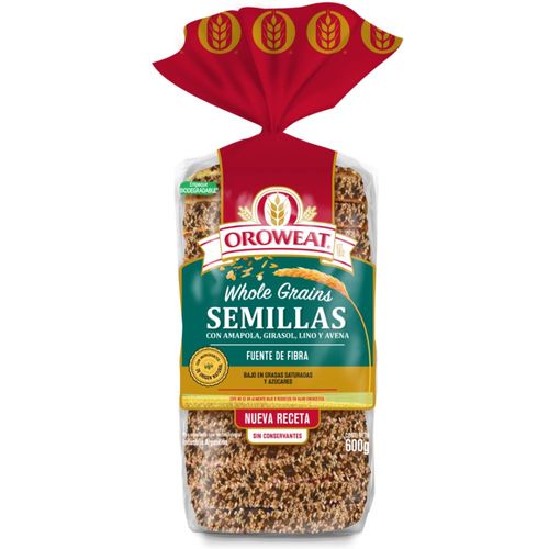 Pan Con Semillas Orowe 600 Gr.