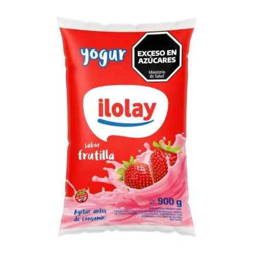 Yogur Bebible Parcialmente Descremado Frutilla Ilolay 900 Gr.