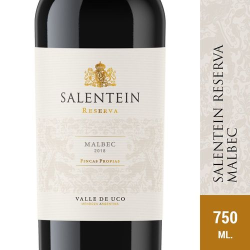 Vino Malbec Salentin 750 Ml.