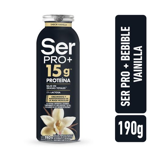 Yogur Bebible Ser PRO+ Con Proteínas Sabor Vainilla 190 Gr.