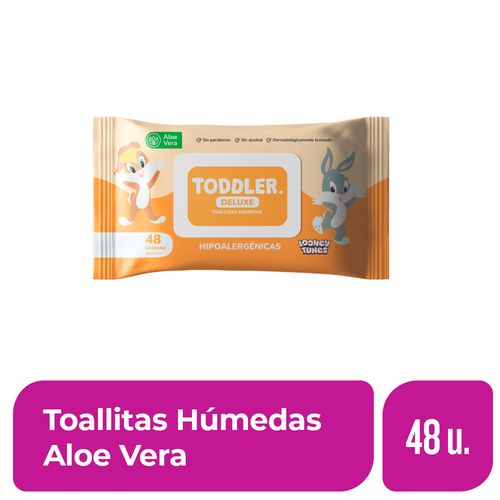 Toallitas Humedas Aloe Vera Toddler 48 Ud.