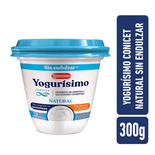 Yogur Natural s/endulzar Conicet Yogurisimo 300 Gr.