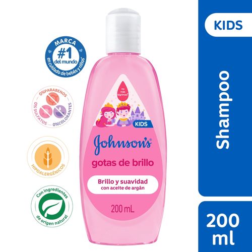 Shampoo Gotas Brillo Johnson's Baby 200 Ml.