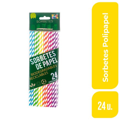 Sorbetes Polipapel Multicolor Party Store 24 Ud.