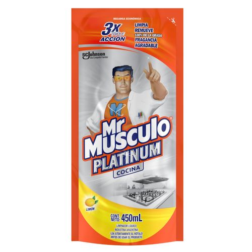 Limpiador Cocina Platinum Mr Musculo 450 Ml.