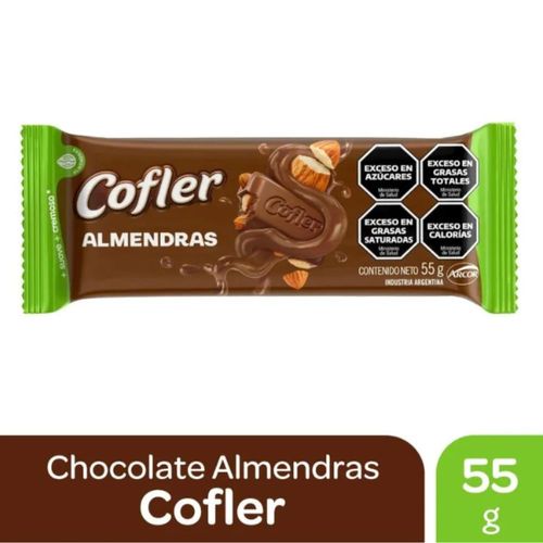 Chocolate Con Almendras Cofler 55 Gr.