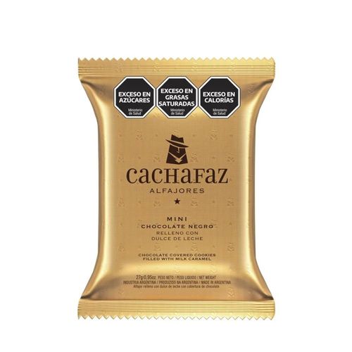 Mini Alfajor De Chocolate Cachafaz 27 Gr.
