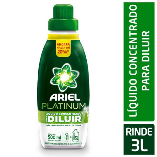 Detergente Liquido Para Ropa En Botella Ariel 500 Ml.