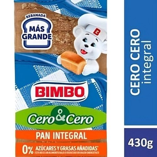 Pan Integral Cero Bimbo 430 Gr.