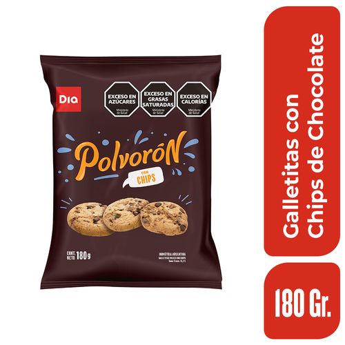 Polvoron Con Chip De Chocolate Dia 180 Gr.