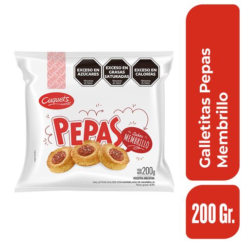 Galletas Pepas Membrillo Cuquets 200 Gr.