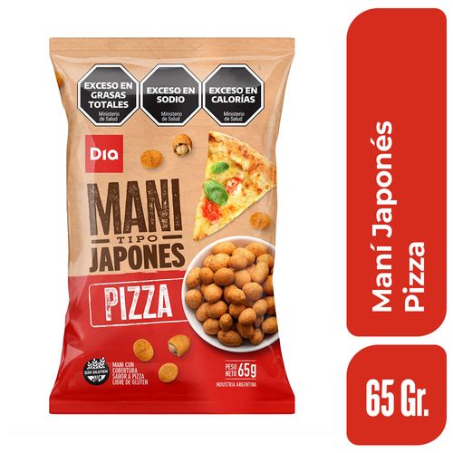 Maní Japonés Pizza Dia 65 Gr.