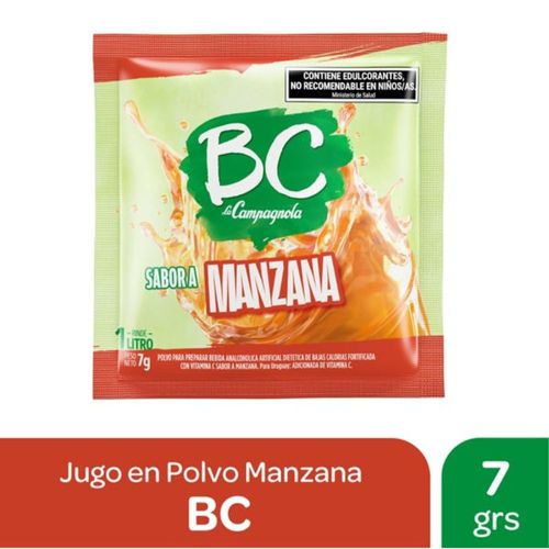 Jugo en Polvo Manzana Roja BC 7 Gr.