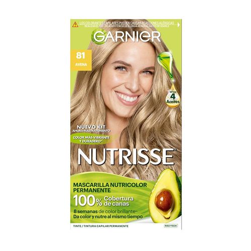 Tintura Colorisse Permanente Tono 81 Avena Nutrisse Garnier 1 Ud.