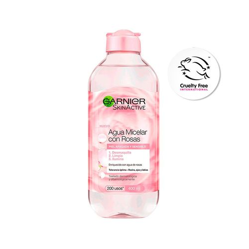 Agua Micelar Con Rosas Garnier 400 Ml.