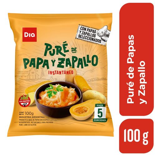 Puré Instantáneo De Zapallo Papa Dia 100 Gr.