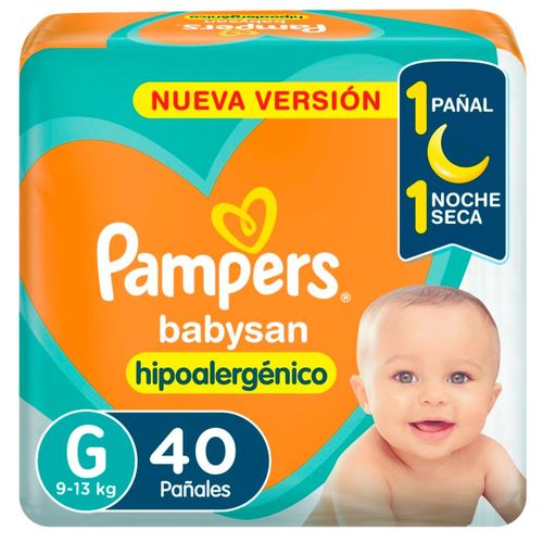 Pañales Babysan Grande Pampers 40 Ud.