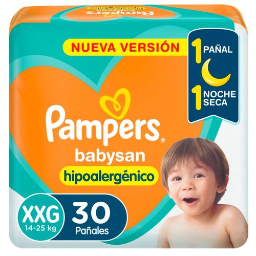 Pañales Babysan XXG Pampers 30 Ud.