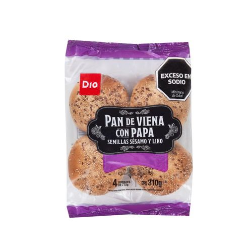 Pan de Papa Con Semillas Dia 310 Gr.