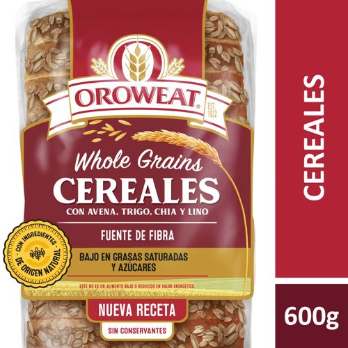 Pan con Cereales Oroweat 600 Gr.