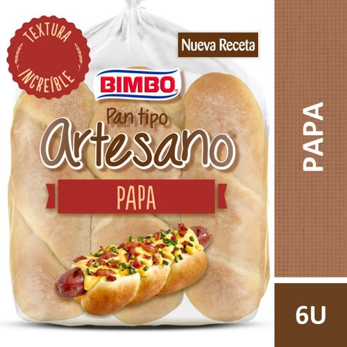 Pan de Pancho Papa Bimbo Artesano 6 Ud.