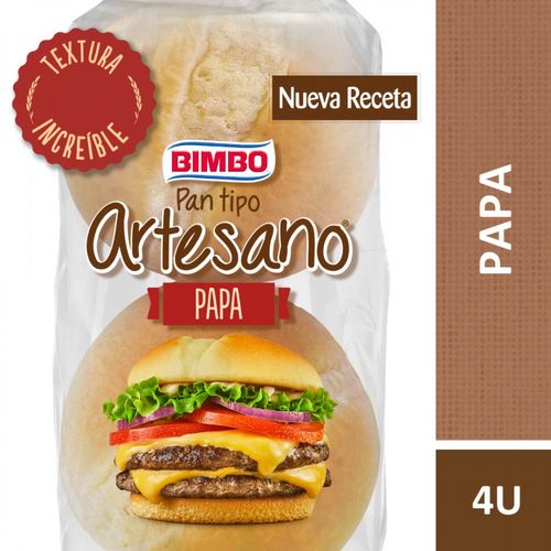 Pan Hamburguesa Papa Artesano 240 Gr.
