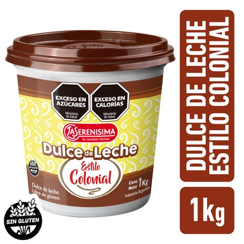 Dulce de Leche Colonial La Serenísima 1 Kg.