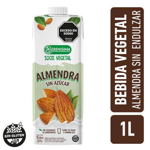 Bebida Vegetal Almendra La Serenisima Sin Endulzar 1 Lt.