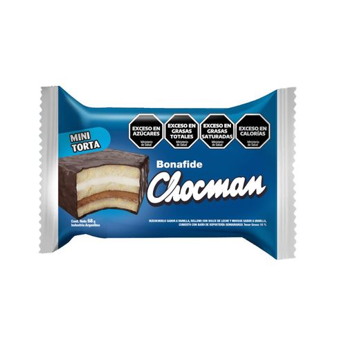 Minitorta Baño Semiamargo Chocman 68 Gr.