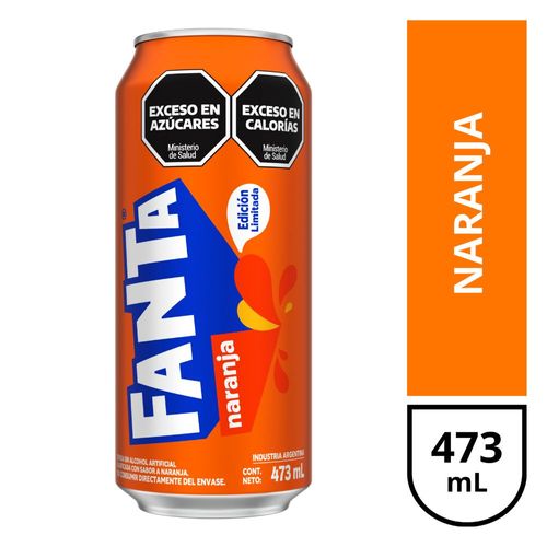 Gaseosa Naranja Fanta 473 Ml.