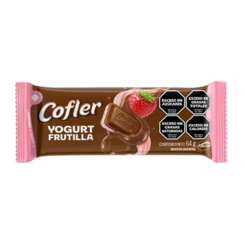Chocolate Yogur Frutilla Cofler 64 Gr.
