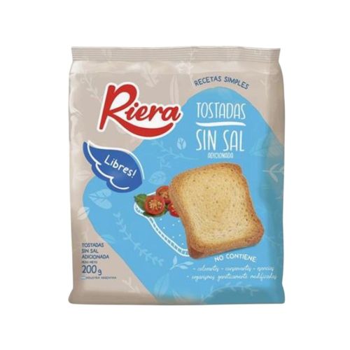 Tostadas Sin Sal Libre Riera 200 Gr.