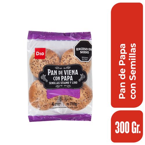 Pan de Papa Con Semillas Dia 310 Gr.